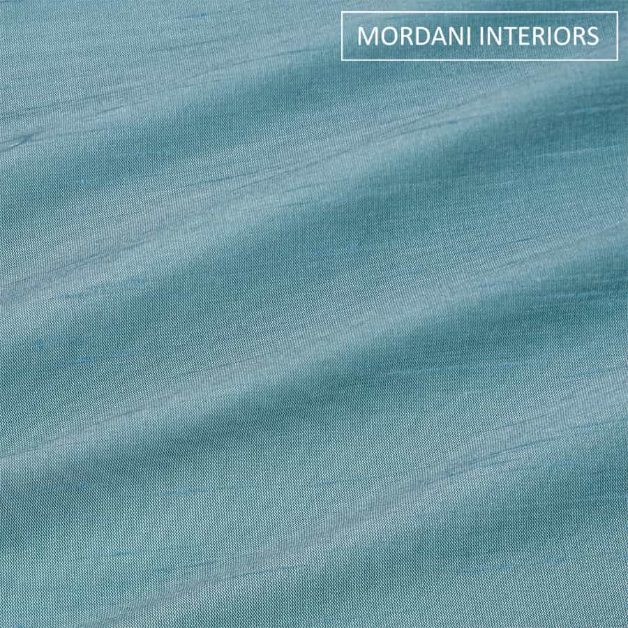 Arctic Blue Silk Curtain and Drapes